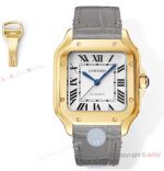 Swiss Copy Cartier Santos de Cartier THB 35.1mm Automatic Leather Watch